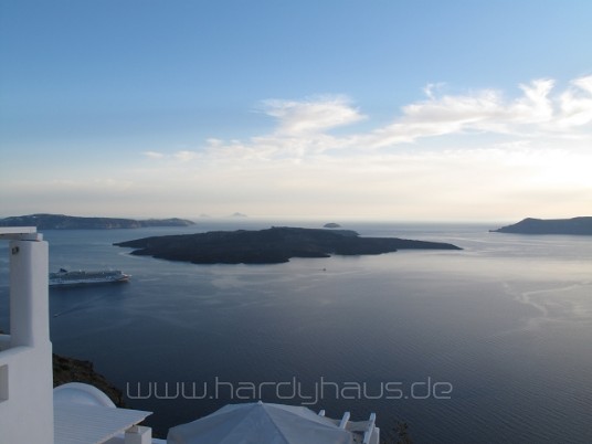 Blick von Caldera Santorini