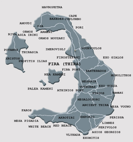 Map Santorini